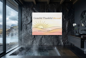 Blessed Desert Sunrise โ blessed desert sunrise small bathroom with window 1land flush print