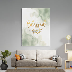 Blessed Golden Script โ blessed golden script sq boring room 1port flush print