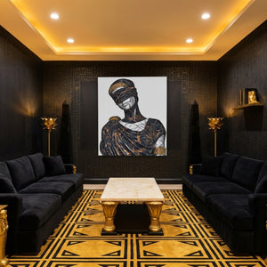 Blindfolded Goddess Gold — Blindfolded Goddess Gold Egyptian Room Port 31