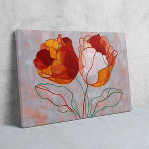 Blooming Fire Symphony - Luxury Wall Art