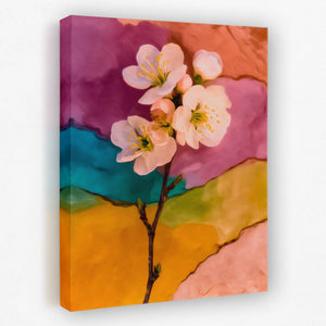 Blossom Pastel Sky — Blossom Pastel Sky Portrait Side View Mirror 40