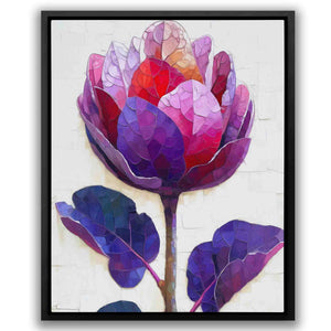 Blossoming Elegance - Purple Flowers Canvas Print