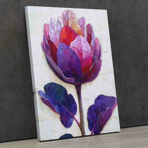 Blossoming Elegance - Purple Wall Art