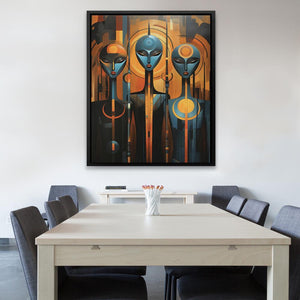 Blue Aliens - Luxury Wall Art