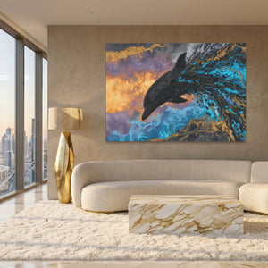 Blue Dolphin Burst — Blue Dolphin Burst White Gold Lux Land 193