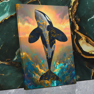 Blue Dolphin Celestial — Blue Dolphin Celestial Against Wall Mirror Wrap V3 10