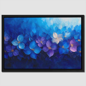Blue Floral Arrangement - Floral Art for Bathroom
