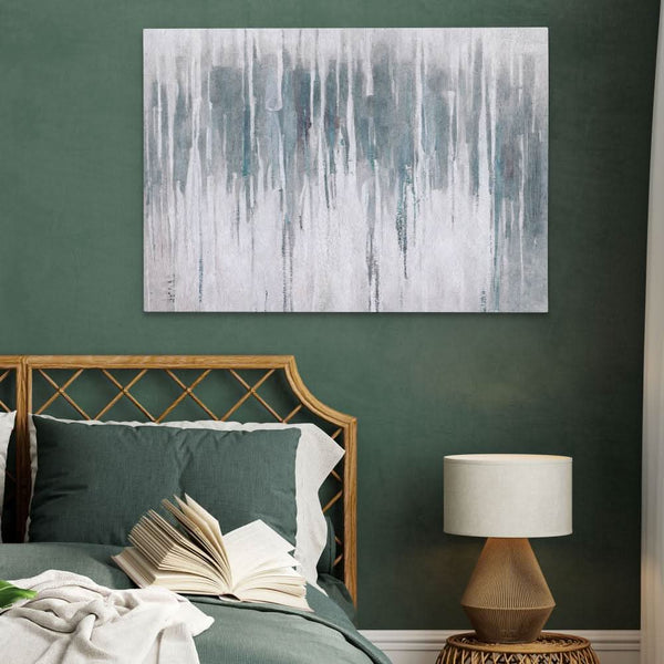 Blue Grey Wall in a room