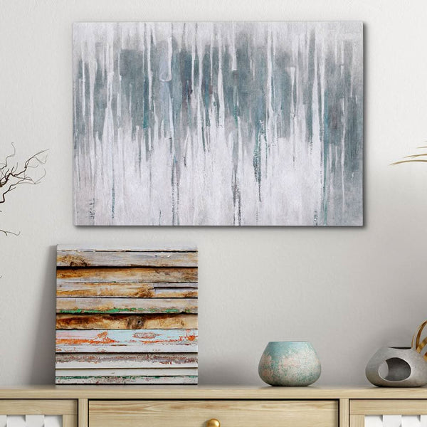 Blue Grey Wall in a room