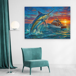 Blue Marlin Sunset — Blue Marlin Sunset Green Light land 71