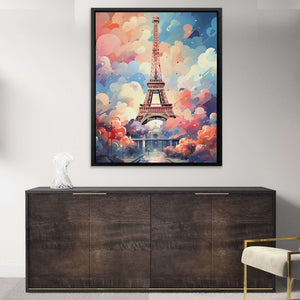 Blue Paris - Blue France Canvas Print