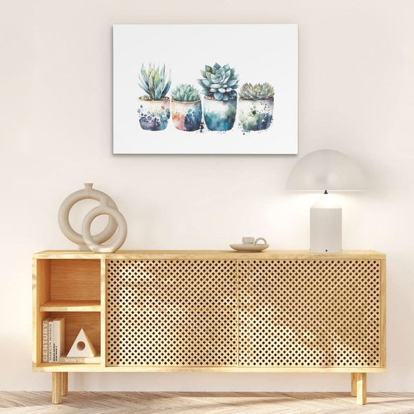 Blue Shades Succulents in a room