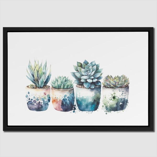 Blue Shades Succulents in a room
