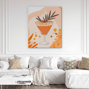 Boho Drink Art - Framed Wall Art