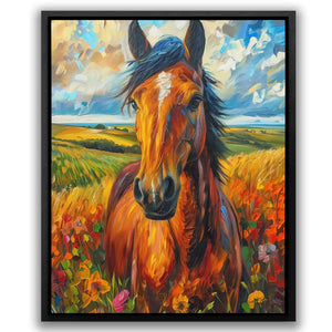 Bold Beauty - Watercolor Brown Canvas Wall Art
