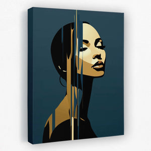 Bold Feminine Beauty - Female Canvas Wall Art