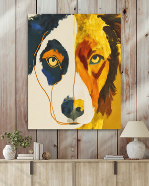 Border Collie Alert — Border Collie Alert Wood Walls With Table 323