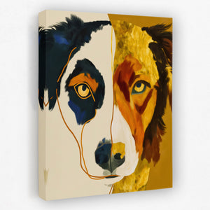 Border Collie Alert — Border Collie Alert Portrait Side View Mirror 275