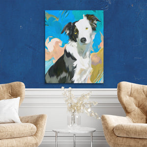 Border Collie Whirlwind - Luxury Wall Art