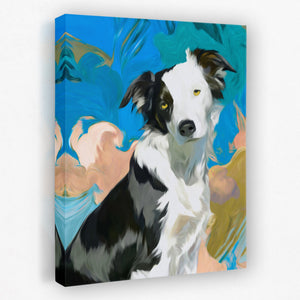 Border Collie Whirlwind - Luxury Wall Art