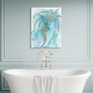 Boston Fern Cascade โ boston fern cascade sq luxury bathroom wall 1port flush print