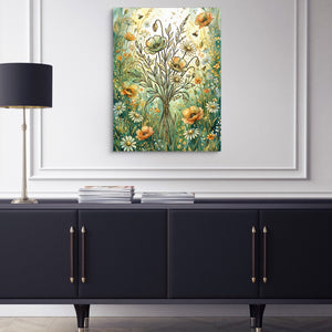 Bouquet Golden Meadow โ bouquet golden meadow sq blue cabinet 1port flush print