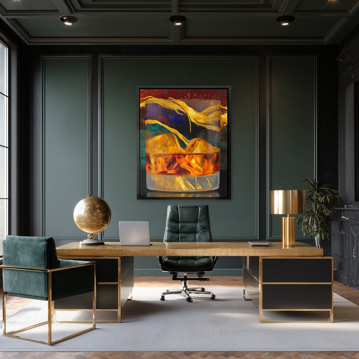 Bourbon Ribbon Dance - Luxury Wall Art