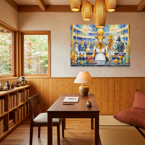 Bovine Golden Opera — Bovine Golden Opera Wood Minimalist Room Land 211