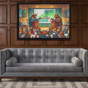 Brazen Bulls Debate - Luxury Wall Art
