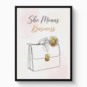 Briefcase Golden Rose — briefcase golden rose white studio framed black