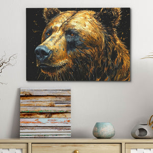 Brilliant Bear - Wall Art in Black Frame