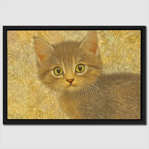 Brown Whiskers - Cat Art for Bedroom
