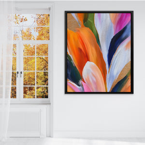 Brushstroke Feather Cascade - Luxury Wall Art