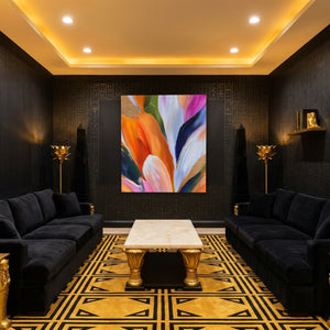 Brushstroke Feather Cascade — Brushstroke Feather Cascade Egyptian Room Port 34