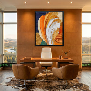 Brushstroke Orange Swirl — Brushstroke Orange Swirl Bullish Ranch Port 85