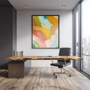 Brushstroke Soft Sage — Brushstroke Soft Sage Lux Empty Office 207