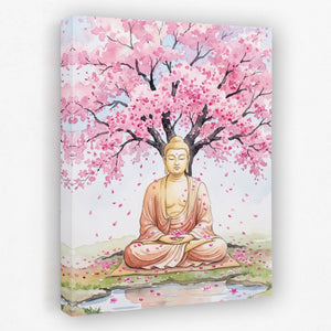 Buddha Cherry Blossom — Buddha Cherry Blossom Portrait Side View Mirror 452