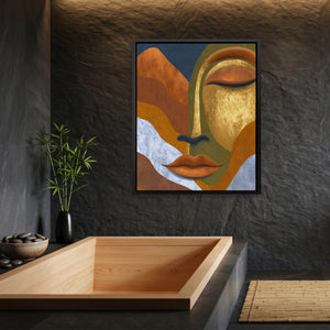 Buddha Golden Meditation — Buddha Golden Meditation Bamboo Bathroom Port 6