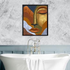 Buddha Golden Meditation — Buddha Golden Meditation Bathtub Granite Wall 24
