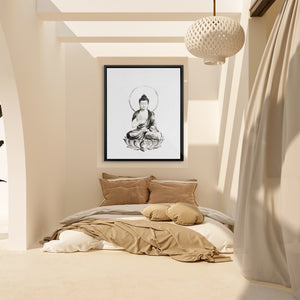 Buddha Ink Wash — Buddha Ink Wash Bali Bedroom 40