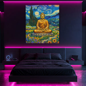 Buddha Starry Night - Luxury Wall Art