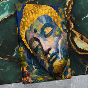 Buddha's Golden Depths - Luxury Wall Art