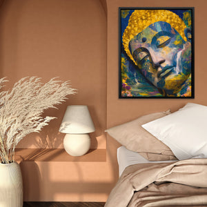 Buddha's Golden Depths - Luxury Wall Art