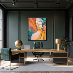 Buddha's Golden Flow - Luxury Wall Art