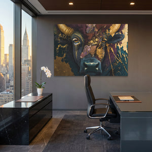 Buffalo Gold Swirl - Luxury Wall Art