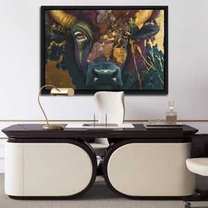Buffalo Gold Swirl — Buffalo Gold Swirl Luxury Office Desk 151