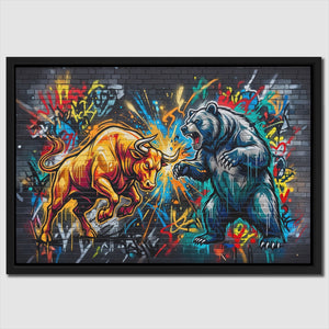 Bull Bear Clash — Bull Bear Clash Close Up Landscape 72