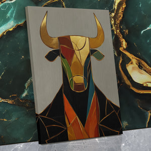 Bull in Boardroom - Luxury Wall Art