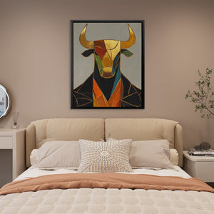 Bull in Boardroom - Luxury Wall Art