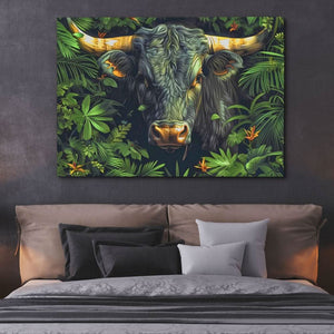 Bull in the Bushes - Animals Art